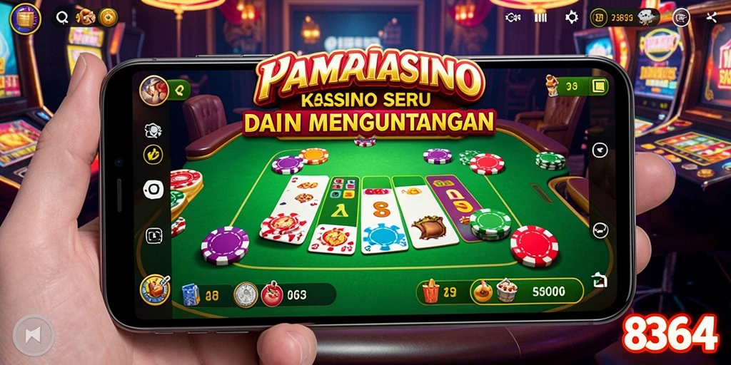 Tampilan menarik dari gameplay di aplikasi Kasino 8364.