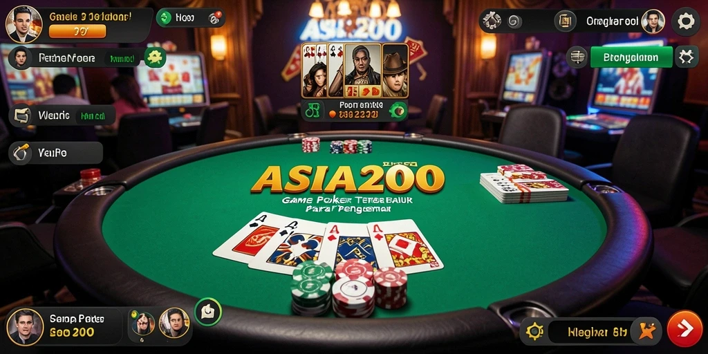 Tangkap momen seru saat bermain poker di ASIA200.