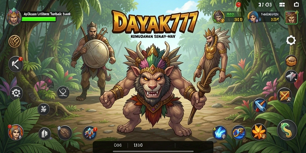 Tampilan antarmuka utama DAYAK777 yang intuitif dan menarik.