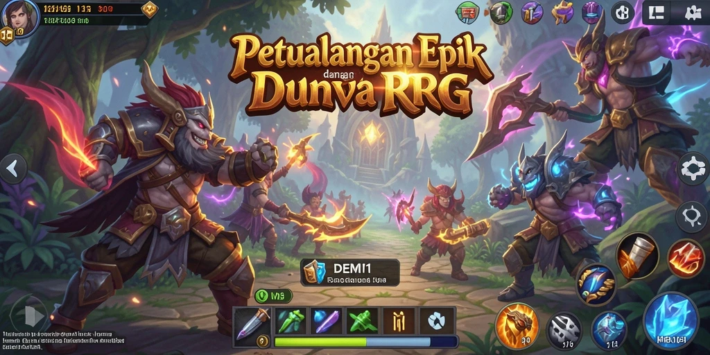 Tampilan gameplay <strong>DEMI11</strong> yang menakjubkan dan mendalami aksi RPG.