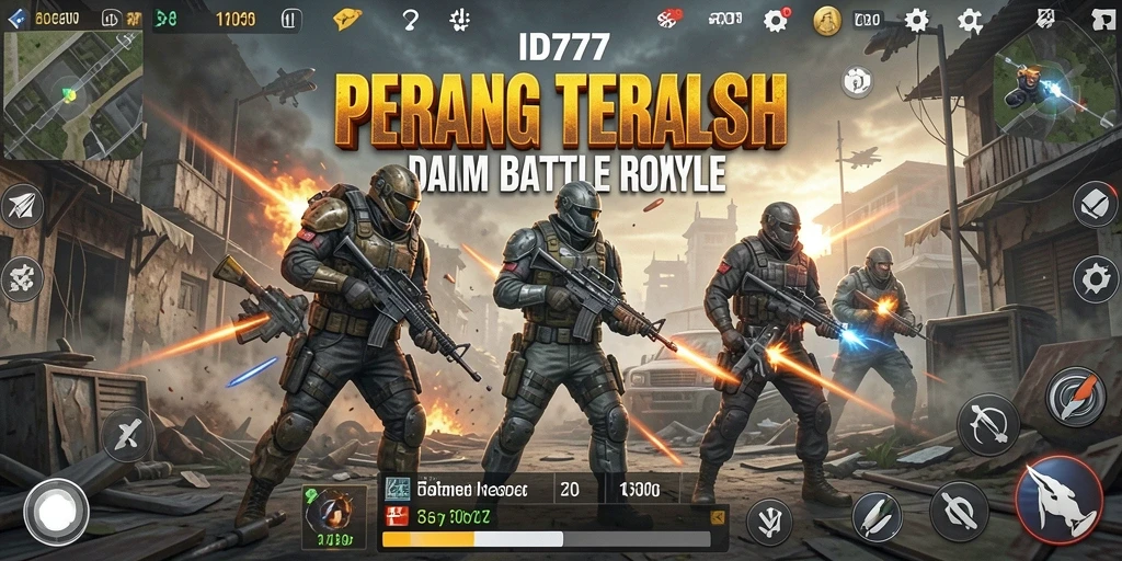 Tangkapan layar menunjukkan aksi seru dalam ID777.