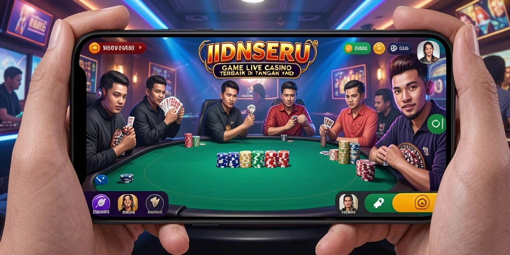 Grafik menakjubkan dan dealer profesional dalam gameplay Live Casino.