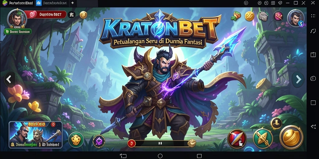 Screenshot gameplay KRATONBET menunjukkan petualangan menakjubkan.