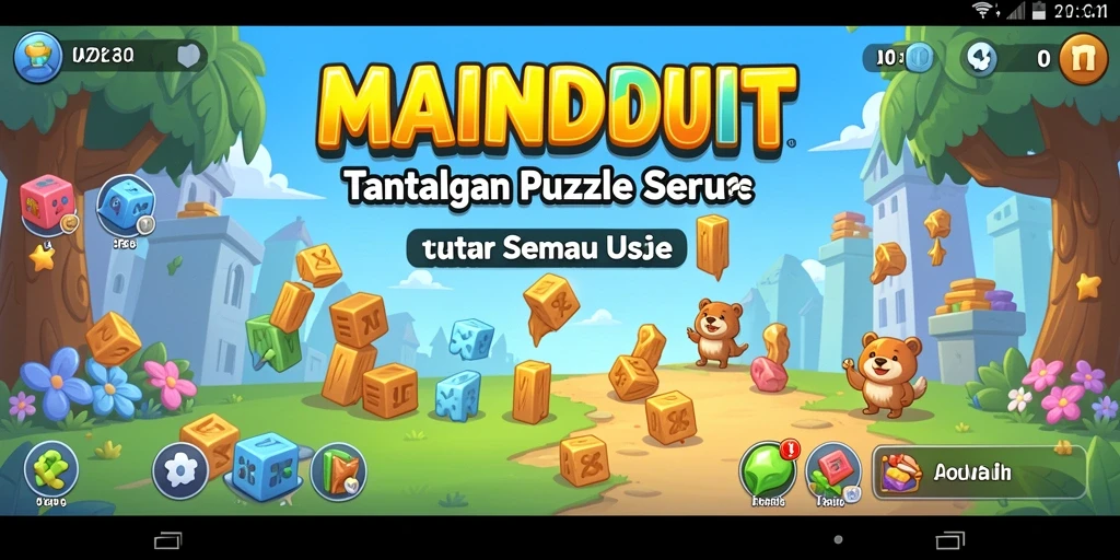 Screenshot MAINDUIT menampilkan gameplay seru dengan teka-teki menarik.