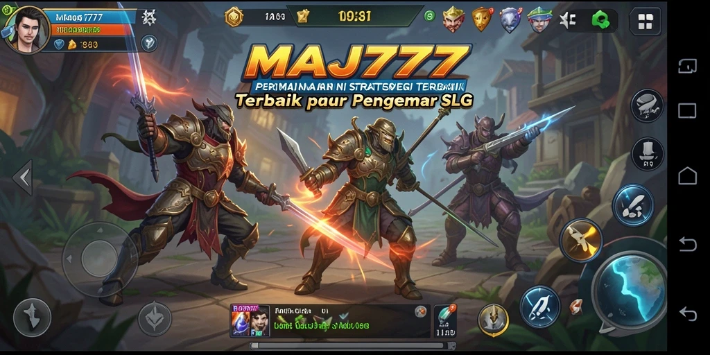 Tampilan gameplay epik dari MAJ777 dalam strategi SLG.