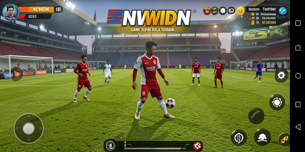 Gameplay seru di NEWIDN saat bertanding di lapangan.