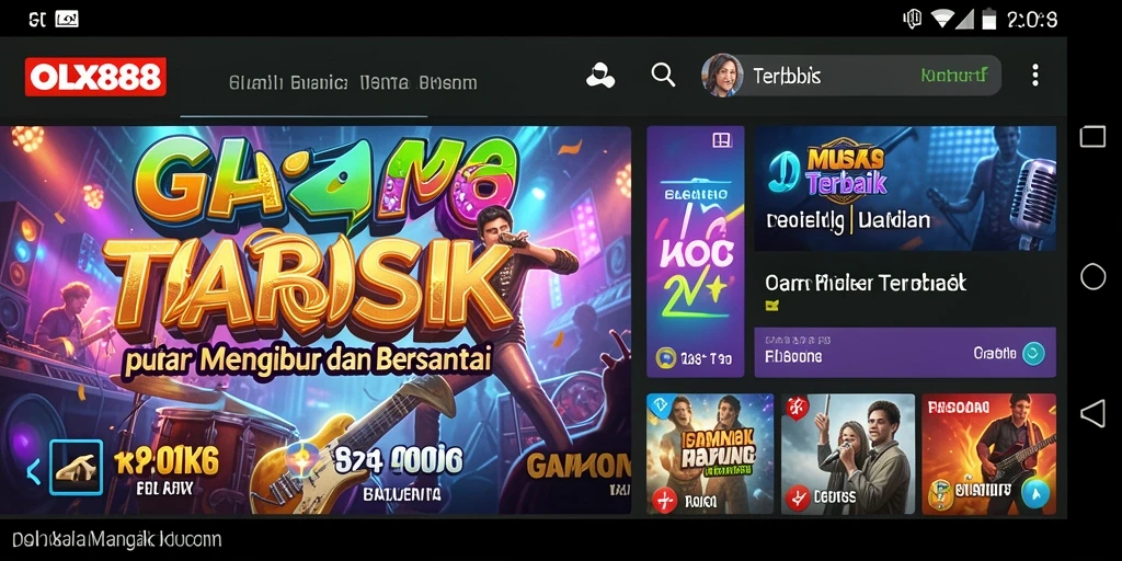Tampilan gameplay OLX888 yang menarik dan interaktif.