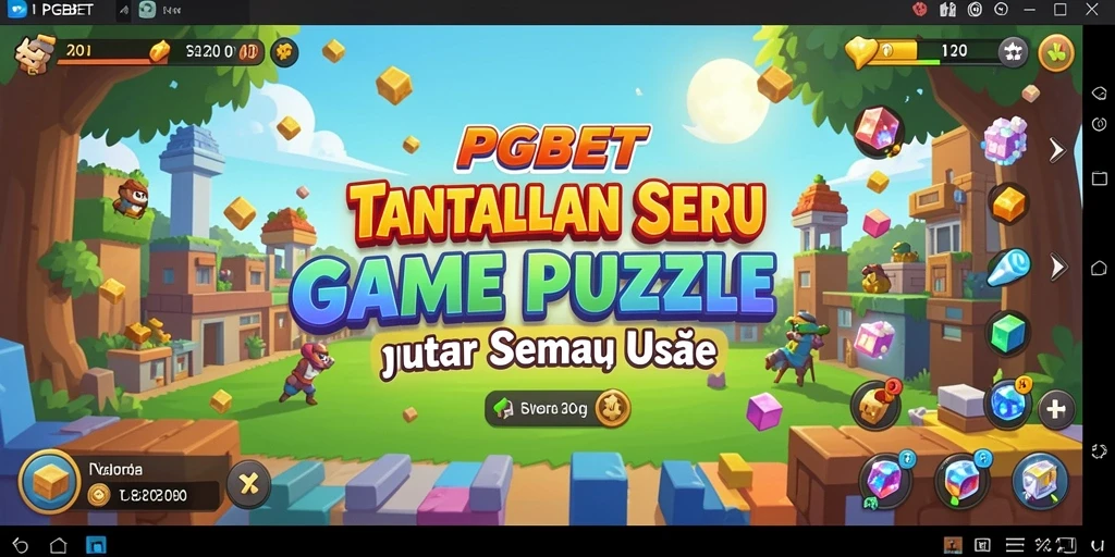 Screenshot utama PGBET menampilkan gameplay Puzzle yang menantang.
