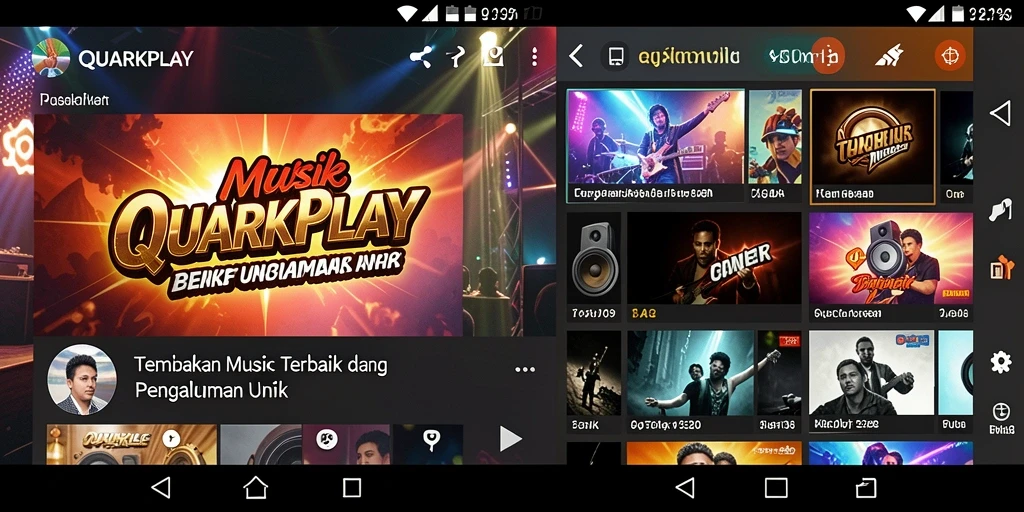 Tampilan menarik dari gameplay Music di QUARKPLAY.