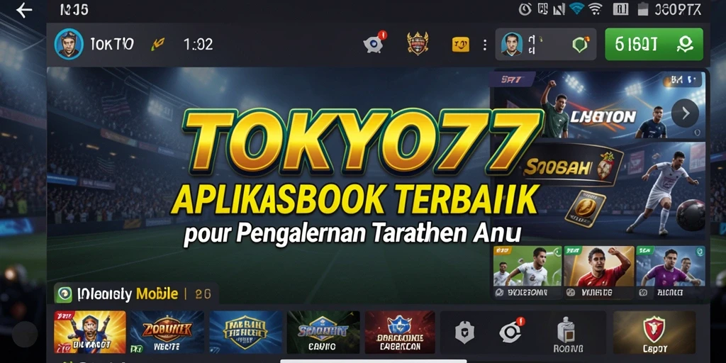 Tangkapan layar gameplay <strong>TOKYO77</strong> dengan berbagai pilihan taruhan olahraga.
